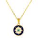 18K Gold Plated Iced Evil Eye Necklace